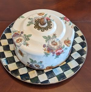 MacKenzie Childs Covered Cake Plate